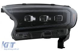 Fari LED Dinamico Display di avvio per Ford Ranger 2015-2020 LHD Matrix Nero-image-6078863