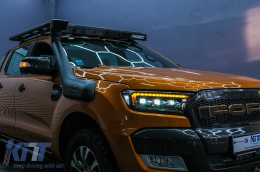 Fari LED Dinamico Display di avvio per Ford Ranger 2015-2020 LHD Matrix Nero-image-6089082