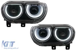 image-38-Fari LED DRL per Dodge Challenger 2008-2014 Dinamico svolta Luci