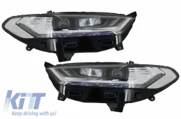 image-32-Fari LED DRL Xeno Look per FORD Mondeo MK5 2013-2016 Luci Dinamiche Svolta Cromo