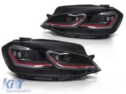 image-71-FARI LED LED ROSSO SEQ DRL adatti per VW GOLF VII 17-19