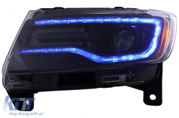 Fari LED per Jeep Grand Cherokee IV WK2 2011-2013 Luci di Svolta Dinamiche-image-6110597