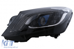 Fari LED per Mercedes Classe S W222 2013-2017 Facelift Look Segnale dinamico-image-6112802
