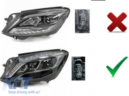 Fari LED per Mercedes Classe S W222 2013-2017 Facelift Look Segnale dinamico-image-6112848