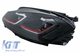 Fari LED per VW Golf 7.5 VII 17+ GTI Look Sequential Dynamic Turning Light-image-6042141