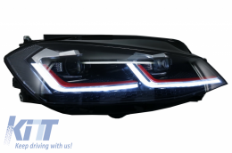 Fari LED per VW Golf 7.5 VII 17+ GTI Look Sequential Dynamic Turning Light-image-6042143