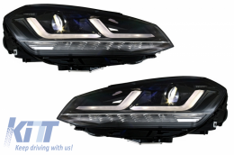 Fari Osram Full LED LEDriving per VW Golf 7 VII 12-17 neri per alogeni-image-6034669