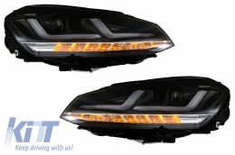 Fari Osram Full LED LEDriving per VW Golf 7 VII 12-17 neri per alogeni-image-6034671