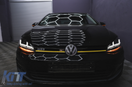 Fari Osram Full LED LEDriving per VW Golf 7 VII 12-17 neri per alogeni-image-6089232
