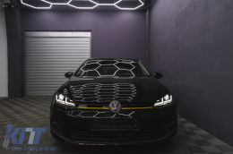 Fari Osram Full LED LEDriving per VW Golf 7 VII 12-17 neri per alogeni-image-6089238