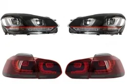 image-26-Fari per VW Golf 6 VI 08-13 Golf 7 3D LED DRL Fanali U-Design GTI R20 Look