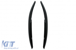 Fari Sopracciglia per VW Polo 6R 6C 2009-2017 Nero lucido-image-6070426