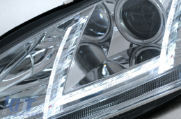 Fari Xenon DRL LED per Audi TT 8J 2006-2010 Segnale Dinamico Cromo Luci Diurna-image-6111486