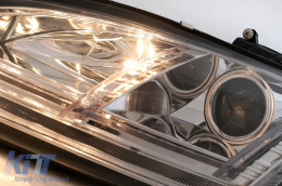 Fari Xenon DRL LED per Audi TT 8J 2006-2010 Segnale Dinamico Cromo Luci Diurna-image-6111489