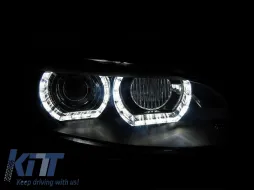 Fari xenon tuning adatti per BMW Serie 3 E92/E93 2006-2010 AFS con base nera-image-6152564
