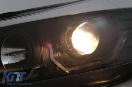 Faros 3D LED para BMW 3 Limousine E90 Touring E91 03.05-08.08 LHD Negro-image-6078893