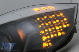Faros 3D LED para BMW 3 Limousine E90 Touring E91 03.05-08.08 LHD Negro-image-6078899