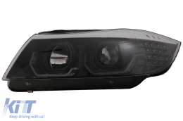 Faros 3D LED para BMW 3 Limousine E90 Touring E91 03.05-08.08 LHD Negro-image-6078901