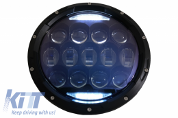 Faros 7 pulgadas CREE LED Ámbar Halo DRL para Jeep Wrangler TJ JK 97-18-image-6065740