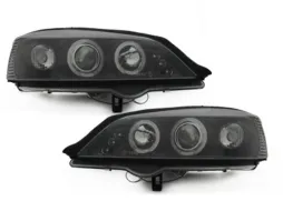 image-29-Faros Angel Eyes adecuado para OPEL Astra G 1998-2004 2 Llantas Halo Negro