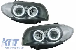 image-39-Faros Angel Eyes para BMW 1 E81 E82 E87 E88 04-11 2 Llantas Halo