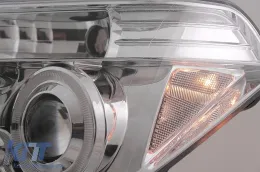 Faros Angel Eyes para Nissan Navara D40 04-09 Pathfinder R51 05-08 cromado-image-6084155