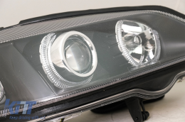 Faros Angel Eyes para Opel Vauxhall Astra G 1997-2004 Llantas Halo Lámparas Negro-image-6083913