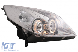 Faros Angel Eyes para Opel Vectra C / Signum Facelift 09.2005-2008 Cromado-image-6086959
