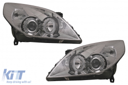 Faros Angel Eyes para Opel Vectra C / Signum Facelift 09.2005-2008 Cromado-image-6086965