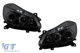 Faros Angel Eyes para Renault Clio III 2005-2009 cromados-image-6127977