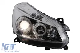 Faros Angel Eyes para Renault Clio III 2005-2009 cromados-image-6127987