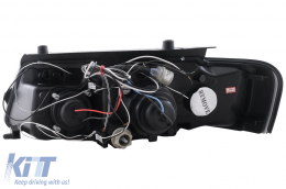 Faros Angel Eyes para VW Passat B5 3B 11.1996-08.2000 Luces Halógenas Negro-image-6112576