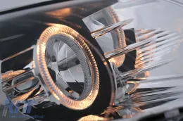 Faros Angel Eyes para VW Passat B6 3C 03.2005-2010 Chrome LHD o RHD-image-6093548