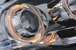Faros Angel Eyes para VW Passat B6 3C 03.2005-2010 Chrome LHD o RHD-image-6093549
