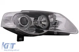 Faros Angel Eyes para VW Passat B6 3C 03.2005-2010 Chrome LHD o RHD-image-6093550