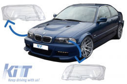 Faros cristales delanteros para BMW E46 Coupe Cabrio 1998-2003-image-6015484