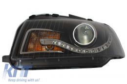 Faros DAYLIGHT para Audi A3 8P 05.2003-03.2008 DRL Negro-image-6015063