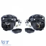 Faros de vidrio negro claro + indicadores adecuados para VW Lupo 98-05-image-6194304