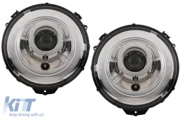 image-10-Faros delanteros Bi-Xenon OEM Look para Mercedes Clase G W463 05-17 Cromado