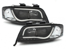 Faros delanteros LED DRL para Audi A6 4B 1997-2001 negro-image-65411