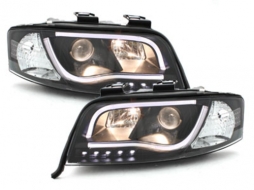 Faros delanteros LED DRL para Audi A6 4B 1997-2001 negro-image-65412