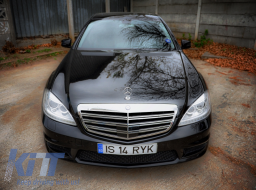Faros delanteros LED DRL para Mercedes W221 S-Class 2005-2009 Facelift Look-image-5990165