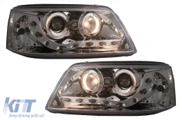 Faros Delanteros LED DRL para VW Transporter T5 03-08.09 Luces Diurnas Crom-image-6100828