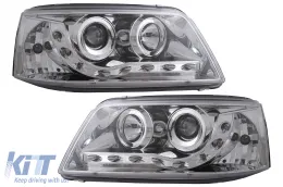 Faros Delanteros LED DRL para VW Transporter T5 03-08.09 Luces Diurnas Crom-image-6100831