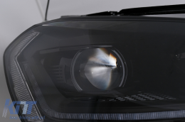 Faros Delanteros LED para VW Golf 7 12-2017 Negro Facelift G7.5 Diseño Dinámico-image-6105932