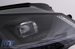 Faros Delanteros LED para VW Golf 7 12-2017 Negro Facelift G7.5 Diseño Dinámico-image-6105933
