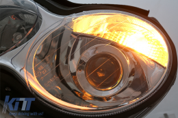 Faros delanteros para Mercedes Clase C W203 07.2000-03.2004 Halógenos Cromo H7-image-6107755