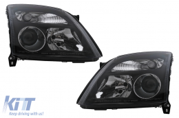 Faros delanteros para Opel Vectra C 04.2002-05.2005 Halógenos negros-image-6105357