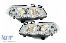 Faros Diurnos para Renault Megane 11.2002-12.2005 DRL Cromado-image-54504