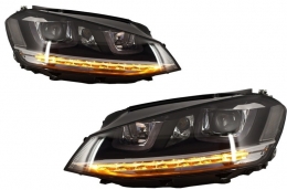 Faros DRL LED 3D para VW Golf 7 VII 12-17 RLine Look Flowing Sequential Dinámica-image-6016488